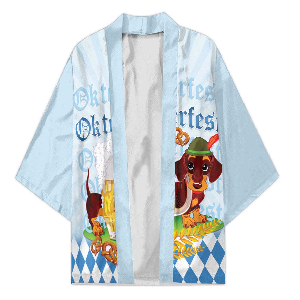 Germany Oktoberfest Kimono Dachshund Beer and Bavarian Pretzel