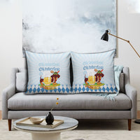 Germany Oktoberfest Pillow Cover Dachshund Beer and Bavarian Pretzel