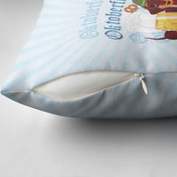 Germany Oktoberfest Pillow Cover Dachshund Beer and Bavarian Pretzel