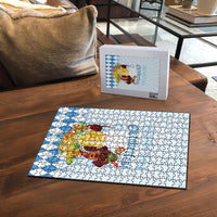 Germany Oktoberfest Puzzle Dachshund Beer and Bavarian Pretzel