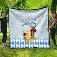 Germany Oktoberfest Quilt Dachshund Beer and Bavarian Pretzel