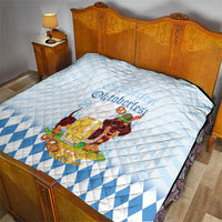 Germany Oktoberfest Quilt Dachshund Beer and Bavarian Pretzel
