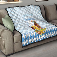 Germany Oktoberfest Quilt Dachshund Beer and Bavarian Pretzel