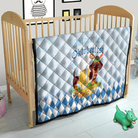 Germany Oktoberfest Quilt Dachshund Beer and Bavarian Pretzel