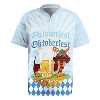 Germany Oktoberfest Rugby Jersey Dachshund Beer and Bavarian Pretzel
