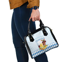 Germany Oktoberfest Shoulder Handbag Dachshund Beer and Bavarian Pretzel