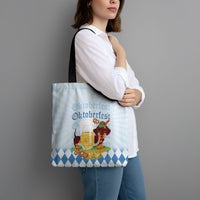 Germany Oktoberfest Tote Bag Dachshund Beer and Bavarian Pretzel