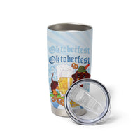 Germany Oktoberfest Tumbler Cup Dachshund Beer and Bavarian Pretzel