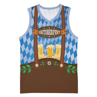 Lederhosen Oktoberfest Basketball Jersey Beers Bavarian Diamond Pattern