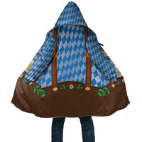 Lederhosen Oktoberfest Cloak Beers Bavarian Diamond Pattern