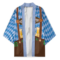 Lederhosen Oktoberfest Kimono Beers Bavarian Diamond Pattern