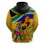 Personalised South Africa Heritage Day Hoodie Traditional Dancer Kente Pattern With Flag Style - Wonder Print Shop