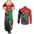 New Zealand And Lebanon Couples Matching Summer Maxi Dress and Long Sleeve Button Shirts Silver Fern Maori With Cedar Tree Together - Wonder Print Shop