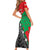 New Zealand And Lebanon Short Sleeve Bodycon Dress Silver Fern Maori With Cedar Tree Together - Wonder Print Shop
