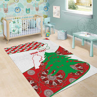 Personalised Lebanon Independence Day Area Rug Lebanese Map With Cedrus - Wonder Print Shop