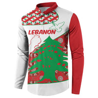 Personalised Lebanon Independence Day Button Sweatshirt Lebanese Map With Cedrus - Wonder Print Shop