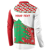 Personalised Lebanon Independence Day Button Sweatshirt Lebanese Map With Cedrus - Wonder Print Shop