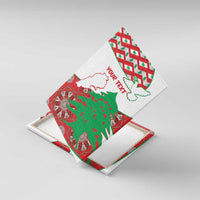 Personalised Lebanon Independence Day Canvas Wall Art Lebanese Map With Cedrus - Wonder Print Shop