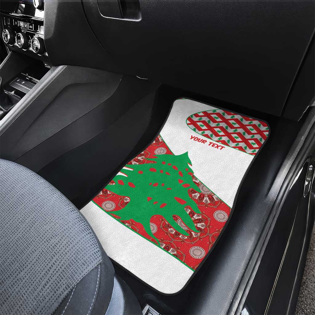 Personalised Lebanon Independence Day Car Mats Lebanese Map With Cedrus - Wonder Print Shop