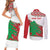 Personalised Lebanon Independence Day Couples Matching Short Sleeve Bodycon Dress and Long Sleeve Button Shirt Lebanese Map With Cedrus - Wonder Print Shop