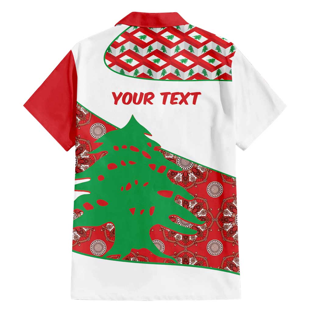 Personalised Lebanon Independence Day Family Matching Long Sleeve Bodycon Dress and Hawaiian Shirt Lebanese Map With Cedrus - Wonder Print Shop