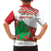 Personalised Lebanon Independence Day Family Matching Tank Maxi Dress and Hawaiian Shirt Lebanese Map With Cedrus - Wonder Print Shop