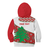 Personalised Lebanon Independence Day Kid Hoodie Lebanese Map With Cedrus - Wonder Print Shop