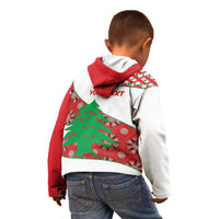 Personalised Lebanon Independence Day Kid Hoodie Lebanese Map With Cedrus - Wonder Print Shop