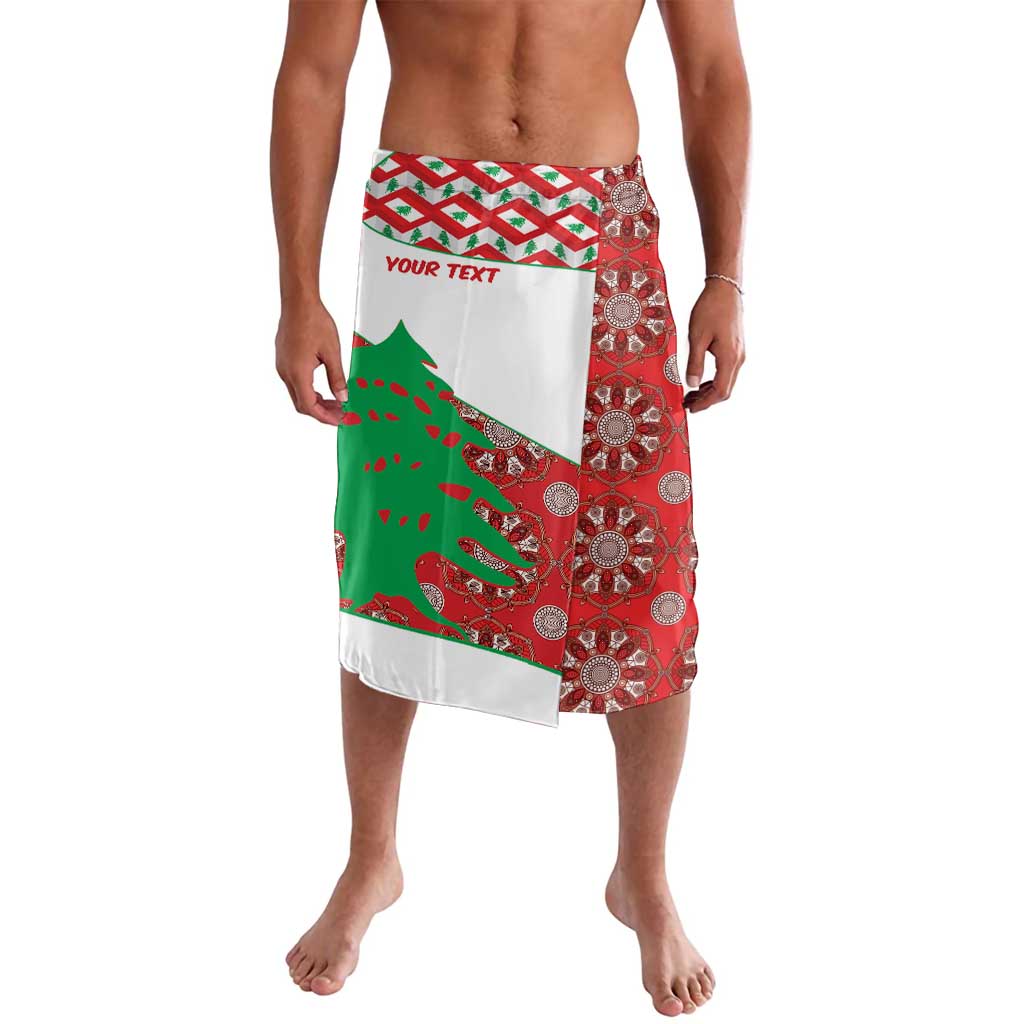 Personalised Lebanon Independence Day Lavalava Lebanese Map With Cedrus - Wonder Print Shop