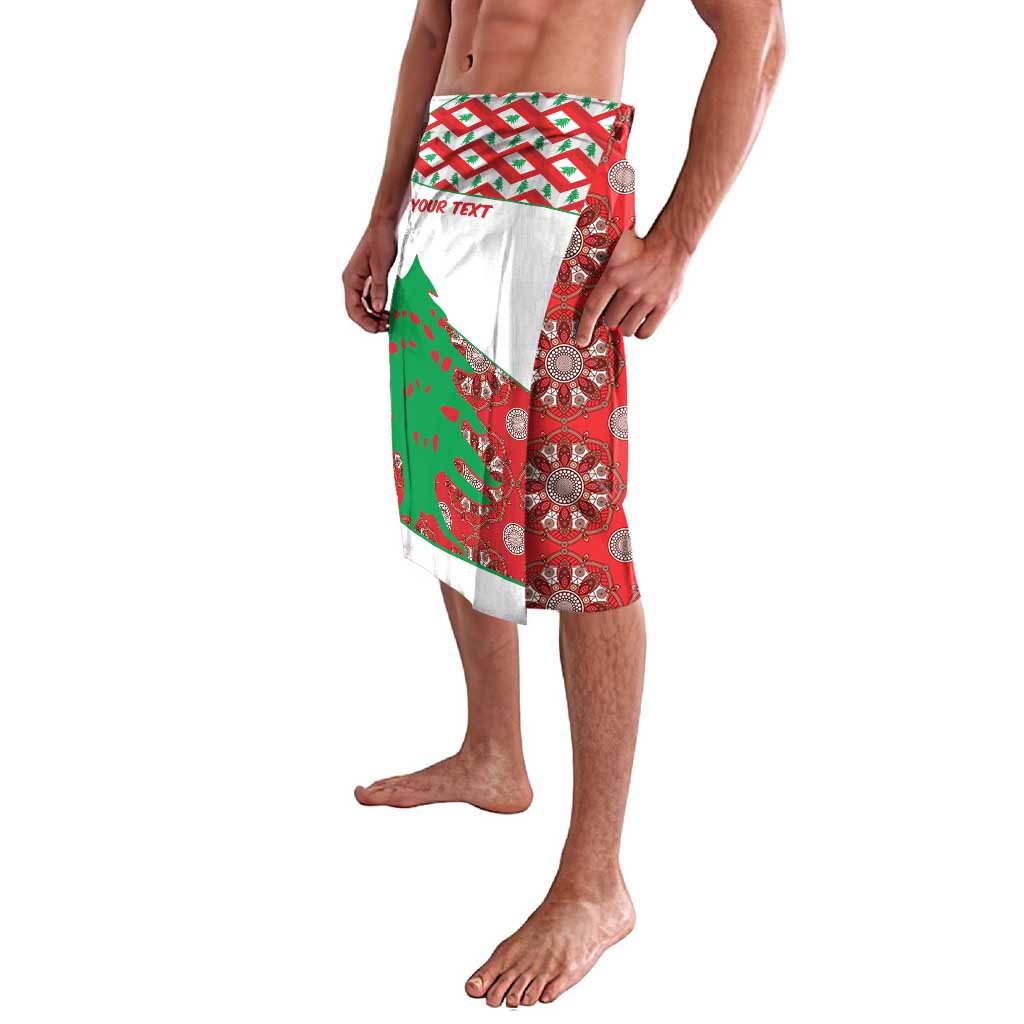 Personalised Lebanon Independence Day Lavalava Lebanese Map With Cedrus - Wonder Print Shop