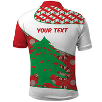 Personalised Lebanon Independence Day Polo Shirt Lebanese Map With Cedrus - Wonder Print Shop