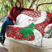 Personalised Lebanon Independence Day Quilt Lebanese Map With Cedrus - Wonder Print Shop