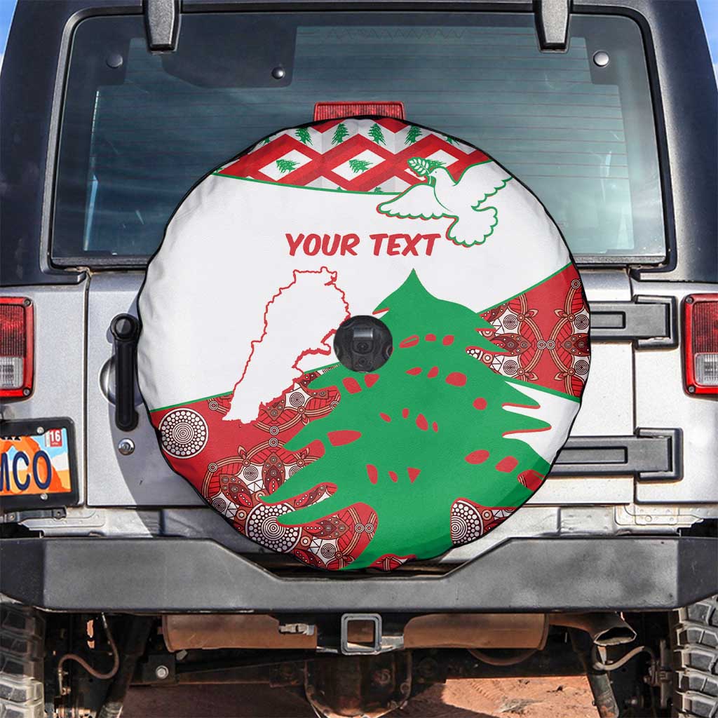 Personalised Lebanon Independence Day Spare Tire Cover Lebanese Map With Cedrus - Wonder Print Shop