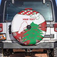 Personalised Lebanon Independence Day Spare Tire Cover Lebanese Map With Cedrus - Wonder Print Shop