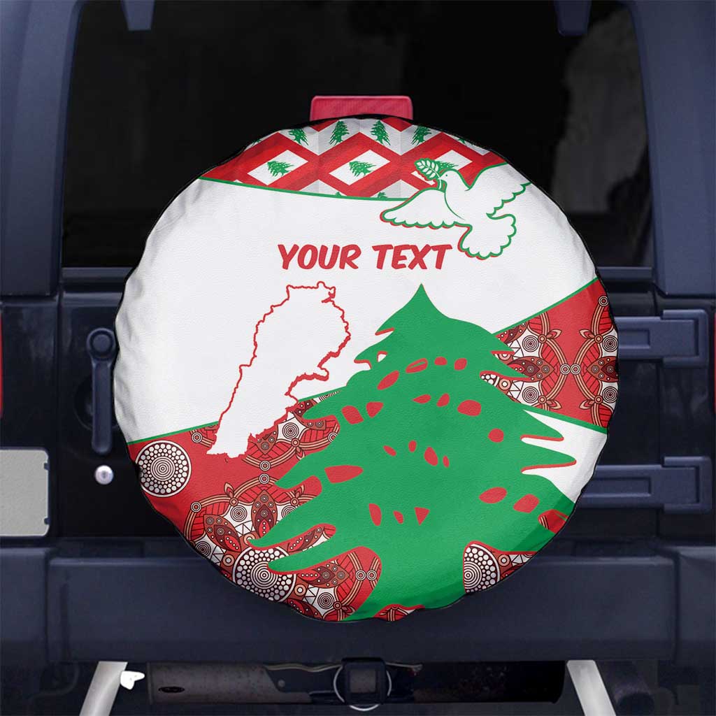 Personalised Lebanon Independence Day Spare Tire Cover Lebanese Map With Cedrus - Wonder Print Shop