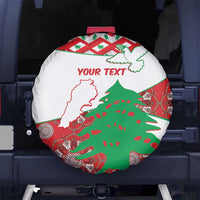 Personalised Lebanon Independence Day Spare Tire Cover Lebanese Map With Cedrus - Wonder Print Shop