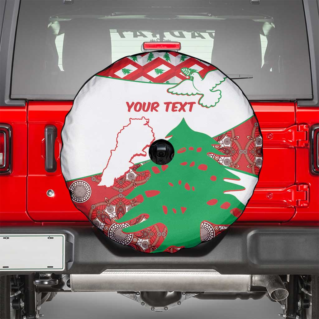 Personalised Lebanon Independence Day Spare Tire Cover Lebanese Map With Cedrus - Wonder Print Shop