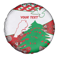 Personalised Lebanon Independence Day Spare Tire Cover Lebanese Map With Cedrus - Wonder Print Shop