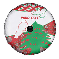 Personalised Lebanon Independence Day Spare Tire Cover Lebanese Map With Cedrus - Wonder Print Shop