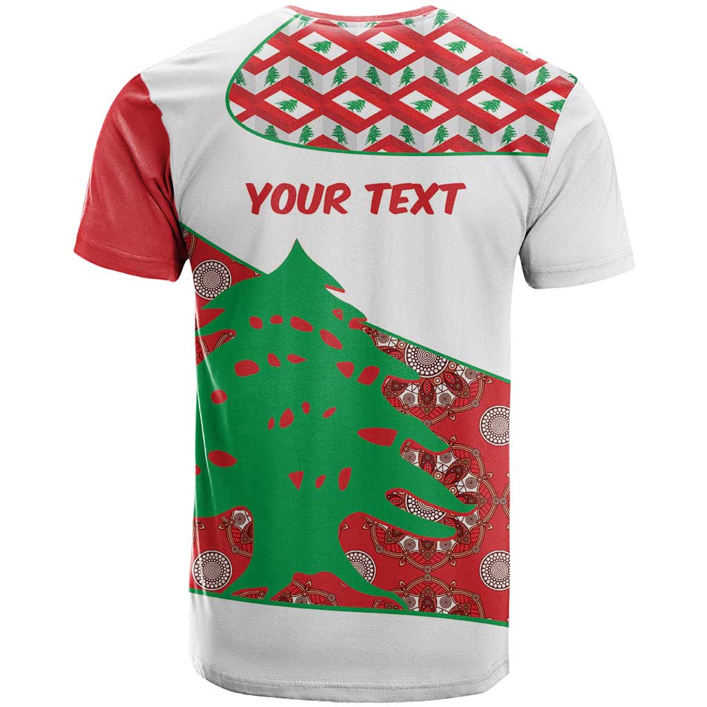 Personalised Lebanon Independence Day T Shirt Lebanese Map With Cedrus - Wonder Print Shop