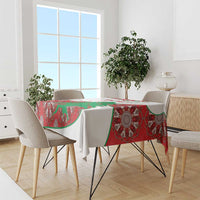 Personalised Lebanon Independence Day Tablecloth Lebanese Map With Cedrus - Wonder Print Shop