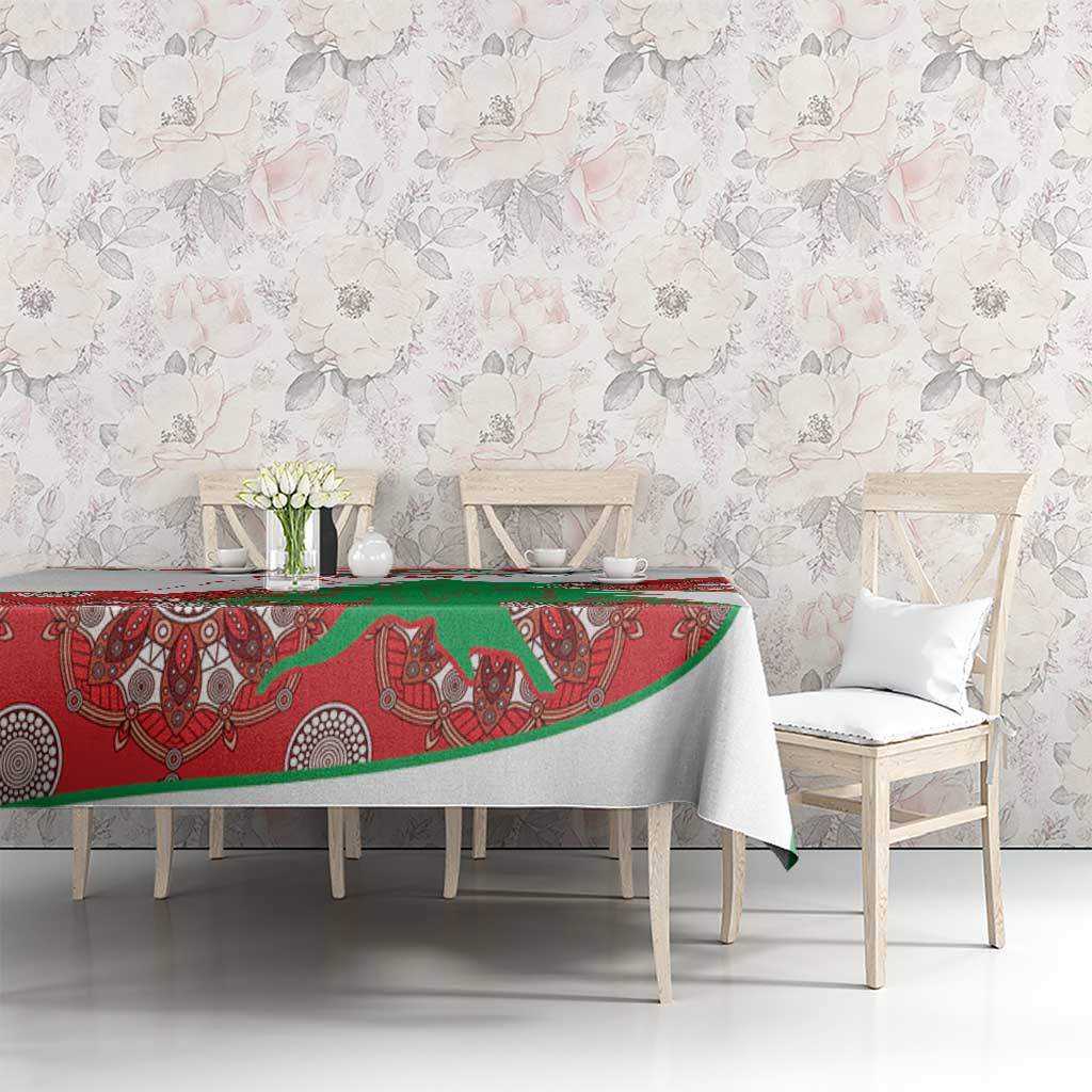 Personalised Lebanon Independence Day Tablecloth Lebanese Map With Cedrus - Wonder Print Shop