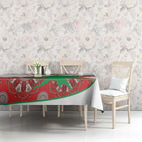 Personalised Lebanon Independence Day Tablecloth Lebanese Map With Cedrus - Wonder Print Shop