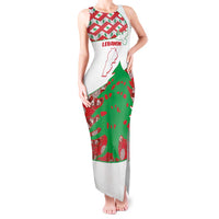 Personalised Lebanon Independence Day Tank Maxi Dress Lebanese Map With Cedrus - Wonder Print Shop