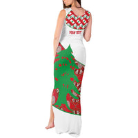 Personalised Lebanon Independence Day Tank Maxi Dress Lebanese Map With Cedrus - Wonder Print Shop