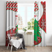 Personalised Lebanon Independence Day Window Curtain Lebanese Map With Cedrus - Wonder Print Shop