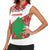 Personalised Lebanon Independence Day Women Sleeveless Polo Shirt Lebanese Map With Cedrus - Wonder Print Shop