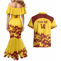 Custom West Indies Cricket Couples Matching Mermaid Dress and Hawaiian Shirt Windies Newest Version - Wonder Print Shop