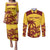 Custom West Indies Cricket Couples Matching Puletasi and Long Sleeve Button Shirt Windies Newest Version - Wonder Print Shop