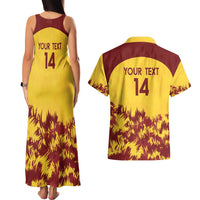 Custom West Indies Cricket Couples Matching Tank Maxi Dress and Hawaiian Shirt Windies Newest Version - Wonder Print Shop